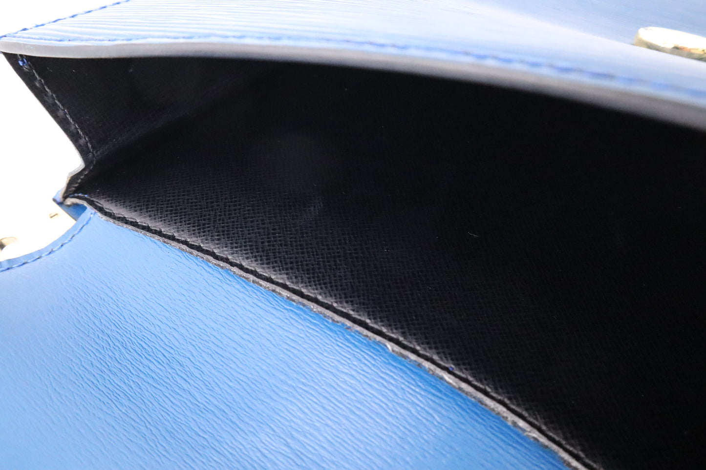 Louis Vuitton Grenelle in Epi Blue Leather