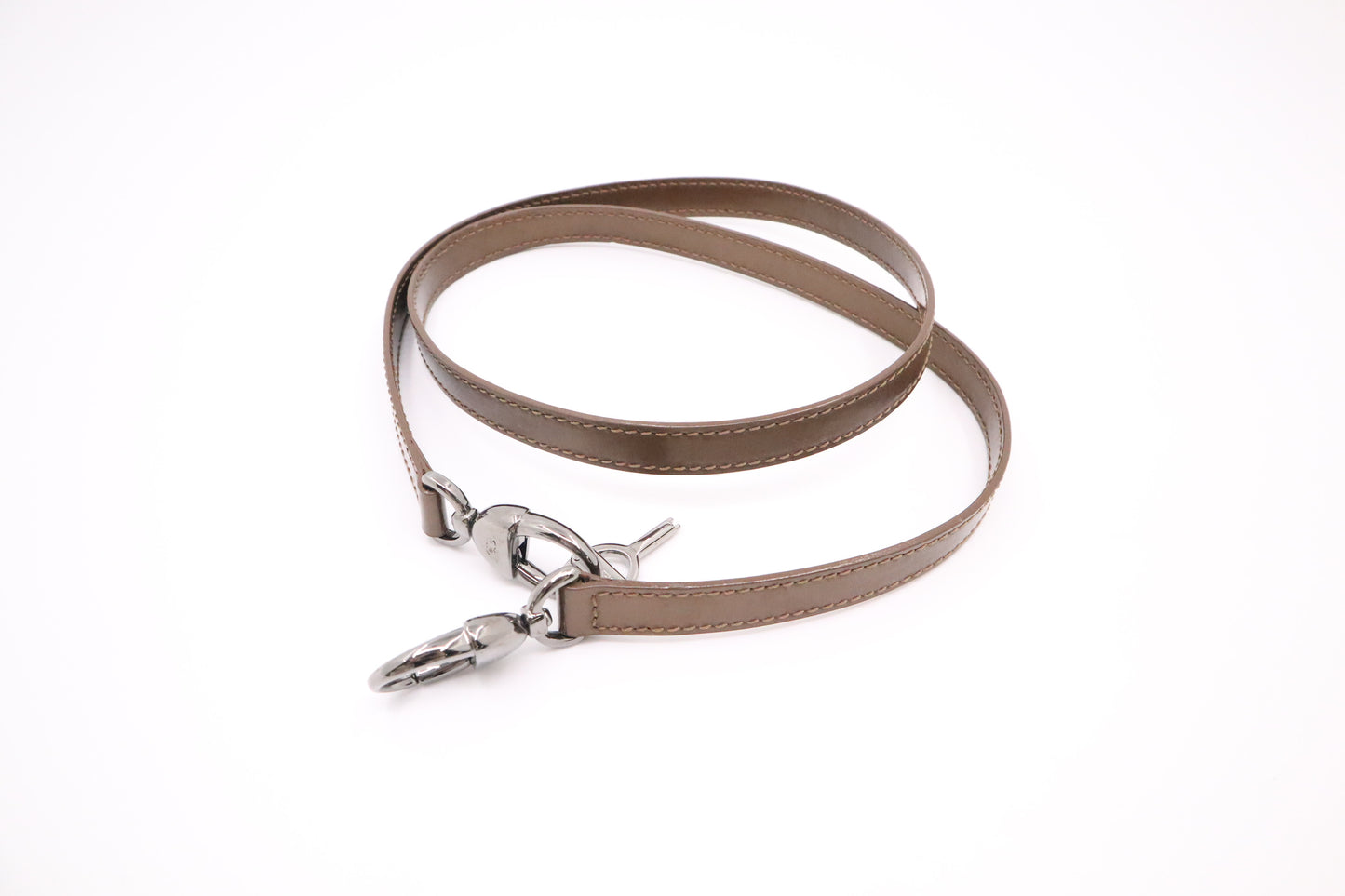 Dior Malice Shoulder Bag in Brown Patent Leather
