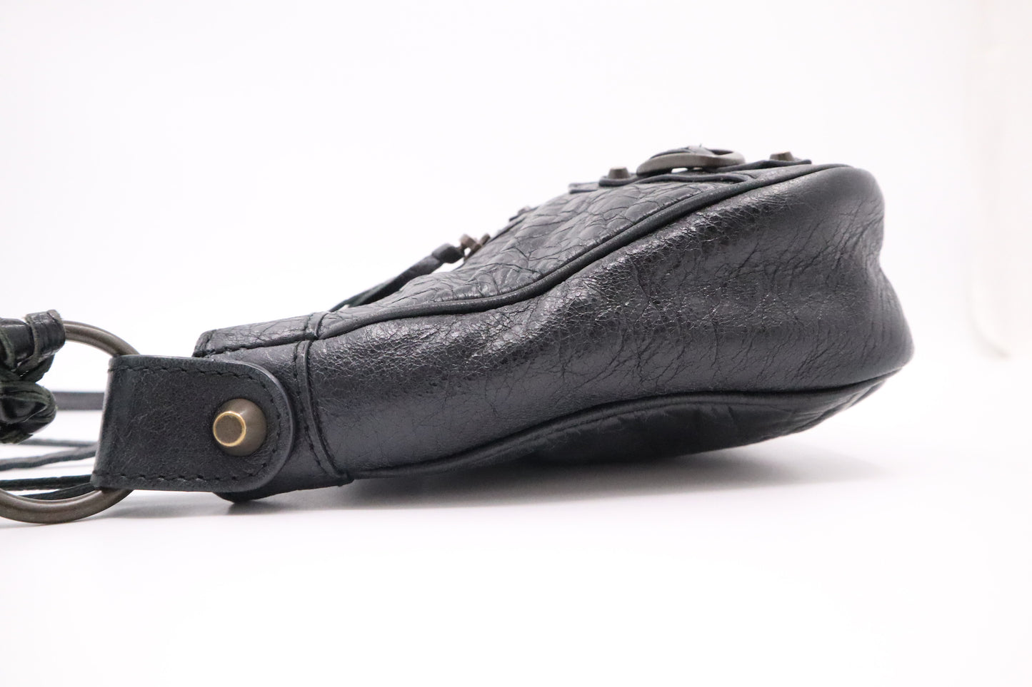 Balenciaga Le Cagole Shoulder Bag in Black Leather