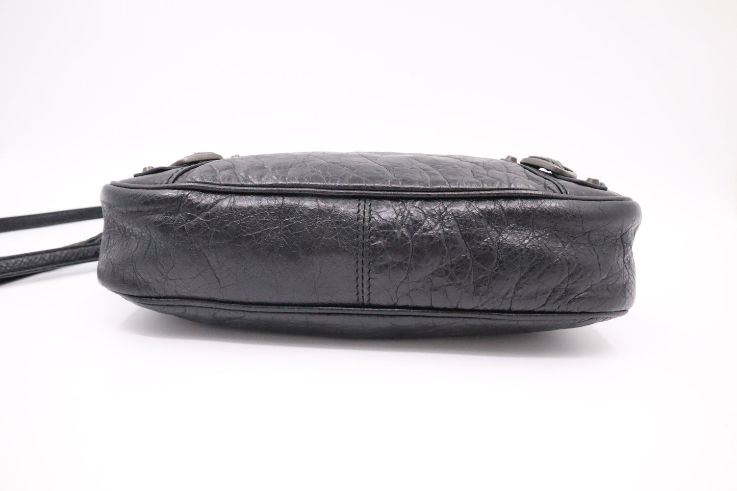 Balenciaga Le Cagole Shoulder Bag in Black Leather