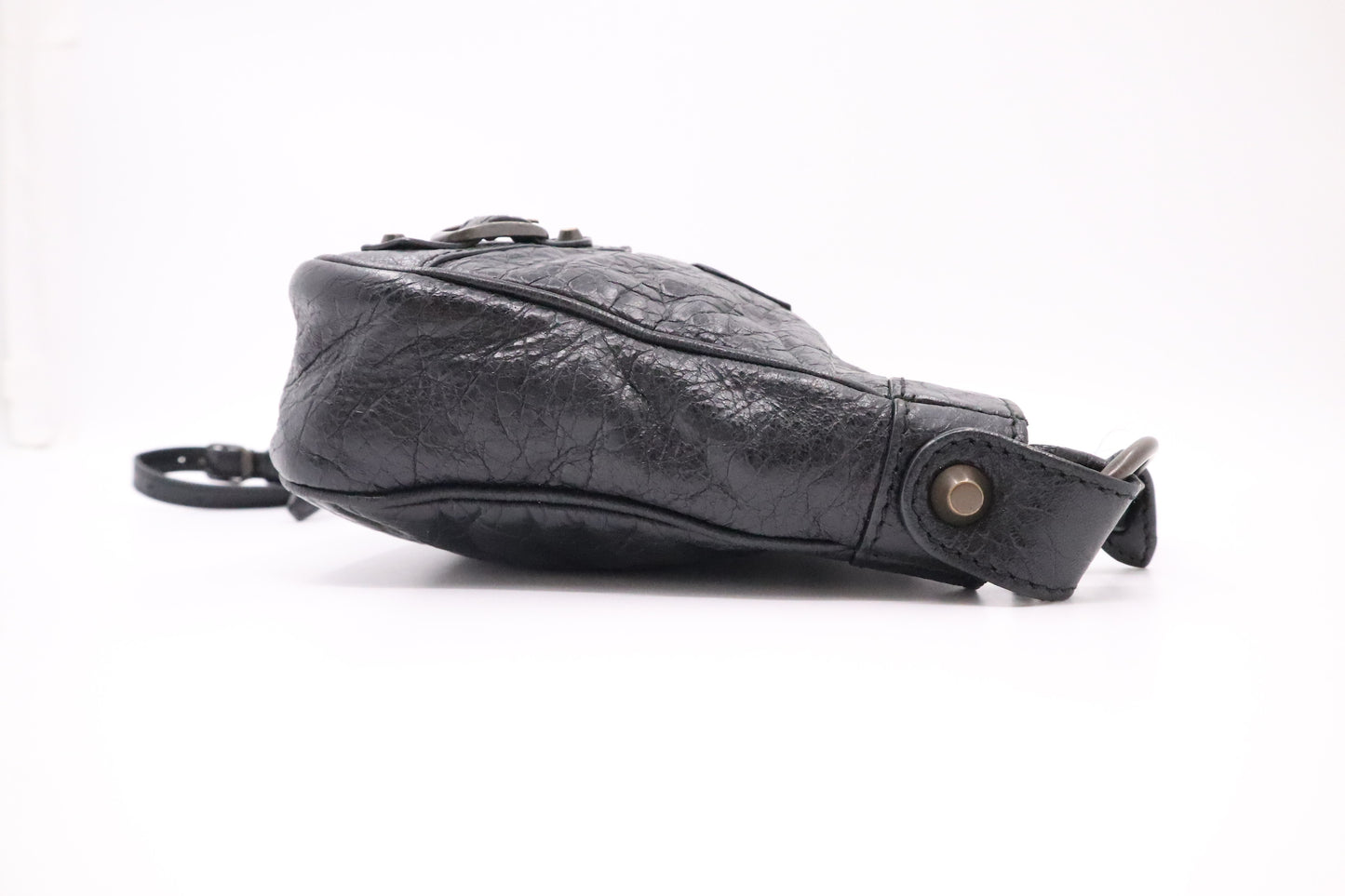 Balenciaga Le Cagole Shoulder Bag in Black Leather