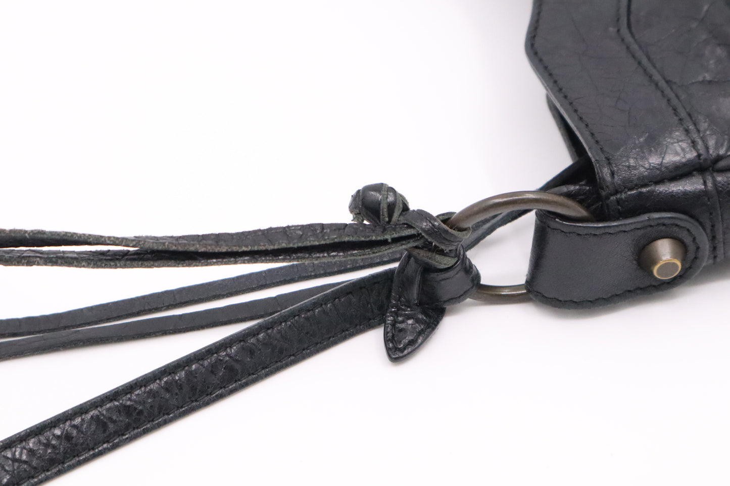 Balenciaga Le Cagole Shoulder Bag in Black Leather