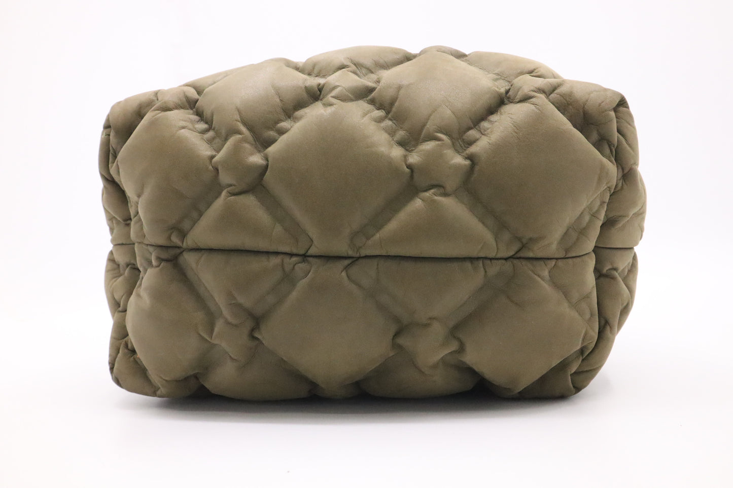 Chanel Bubble Bucket Bag in Military Green Leather