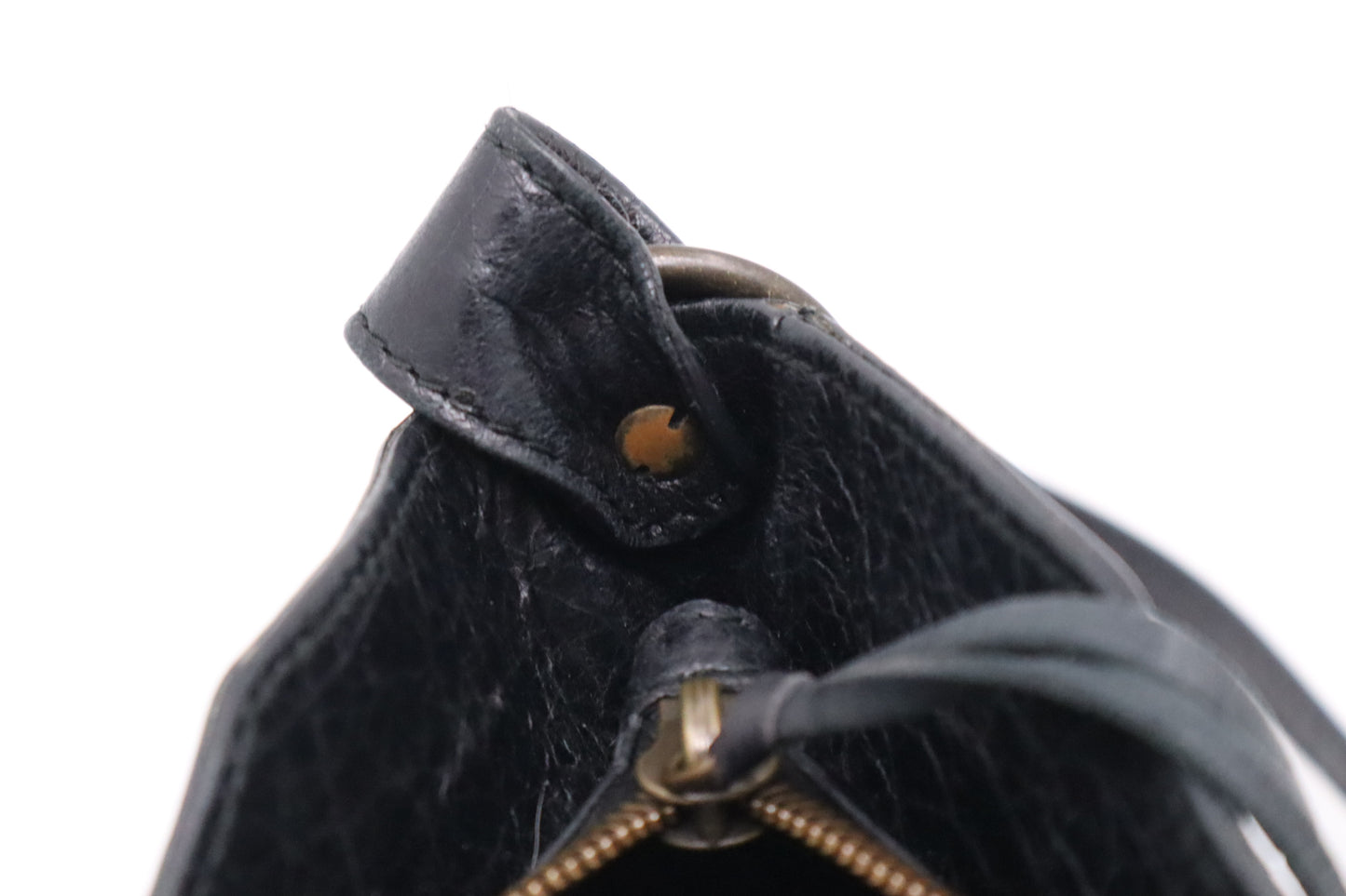 Balenciaga Le Cagole Shoulder Bag in Black Leather