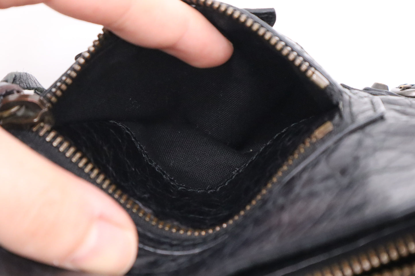 Balenciaga Le Cagole Shoulder Bag in Black Leather