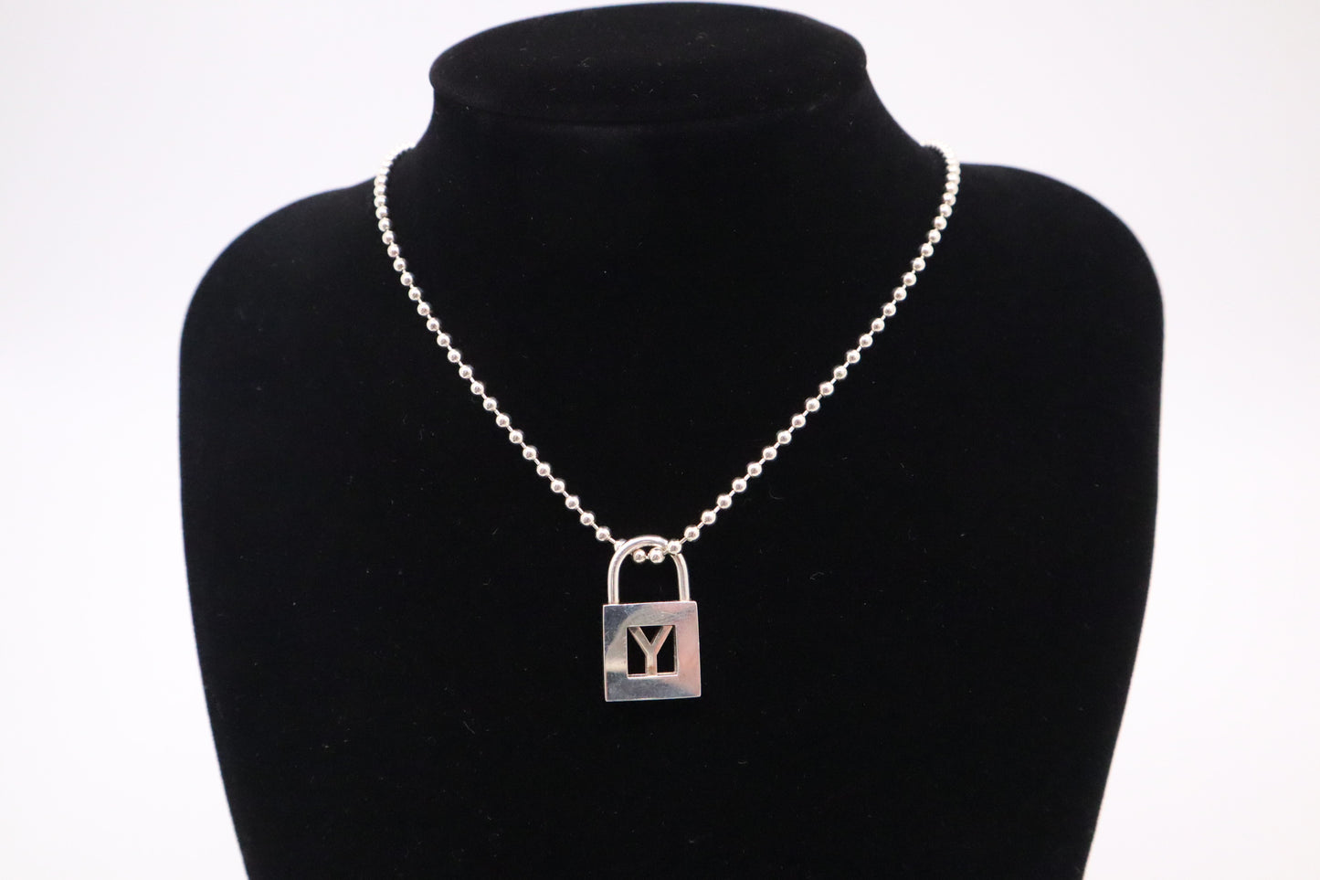 Tiffany & Co. Y Lock Necklace in Sterling Silver
