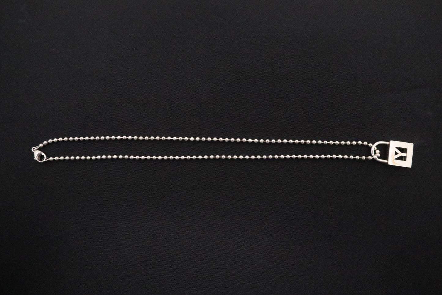 Tiffany & Co. Y Lock Necklace in Sterling Silver