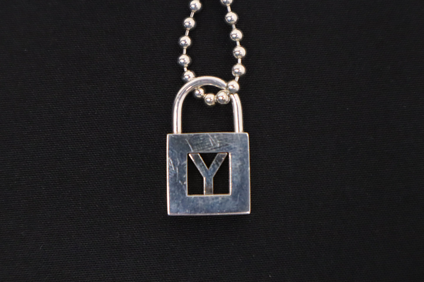 Tiffany & Co. Y Lock Necklace in Sterling Silver