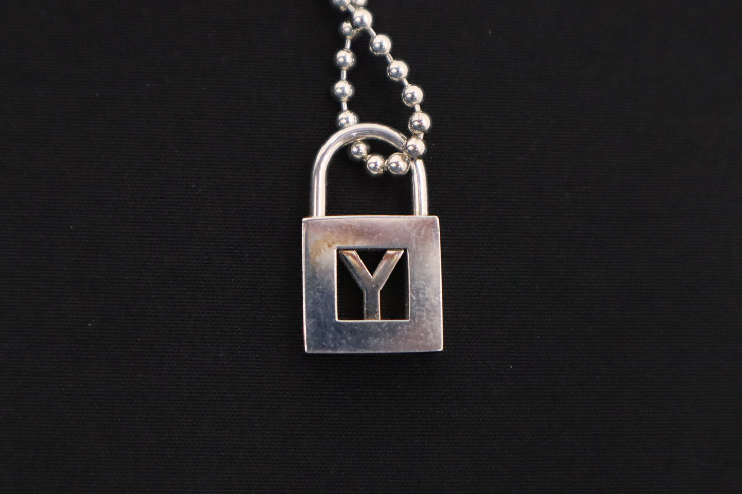 Tiffany & Co. Y Lock Necklace in Sterling Silver