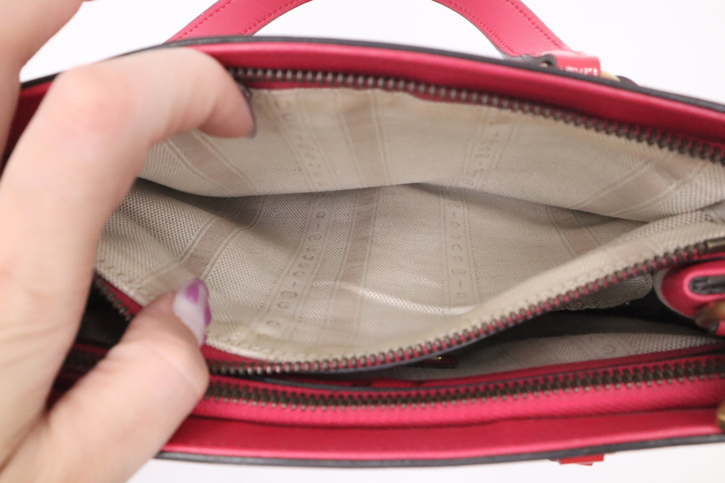 Gucci Horsebit Handbag in Pink Patent Leather