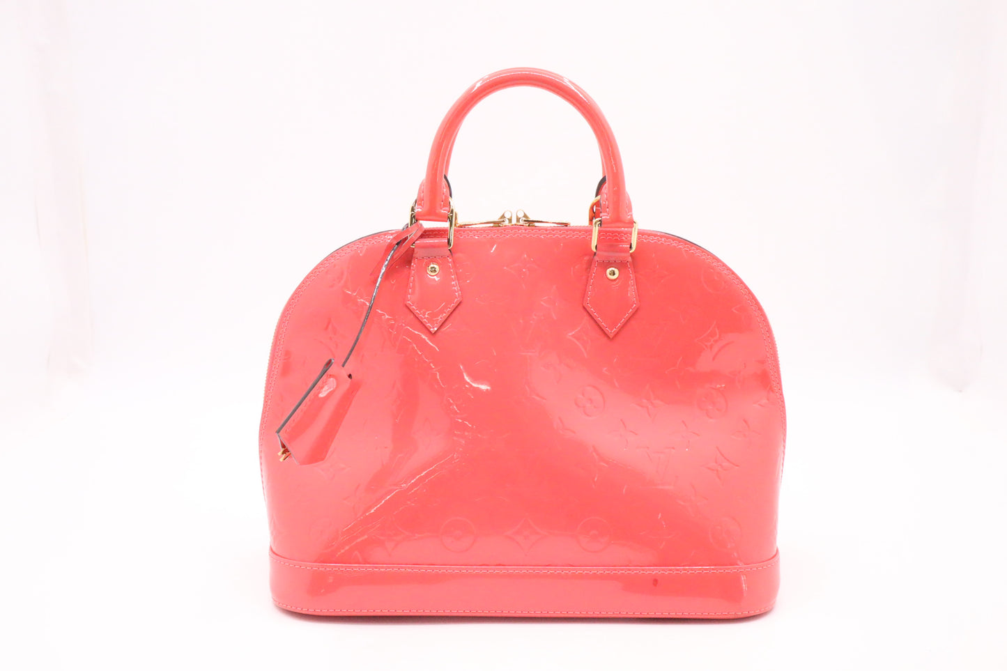 Louis Vuitton Alma PM in Rose Litchi Vernis Leather