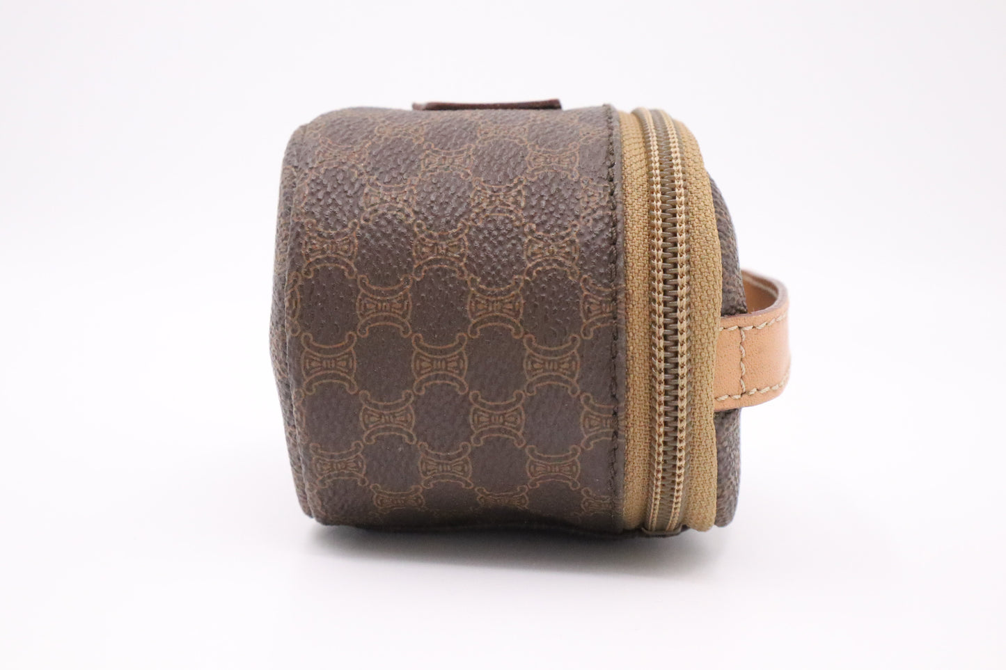 Celine Mini Vanity Case in Brown Macadam Canvas