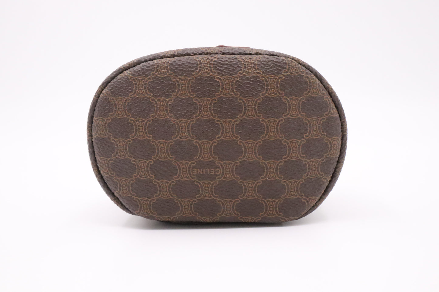 Celine Mini Vanity Case in Brown Macadam Canvas
