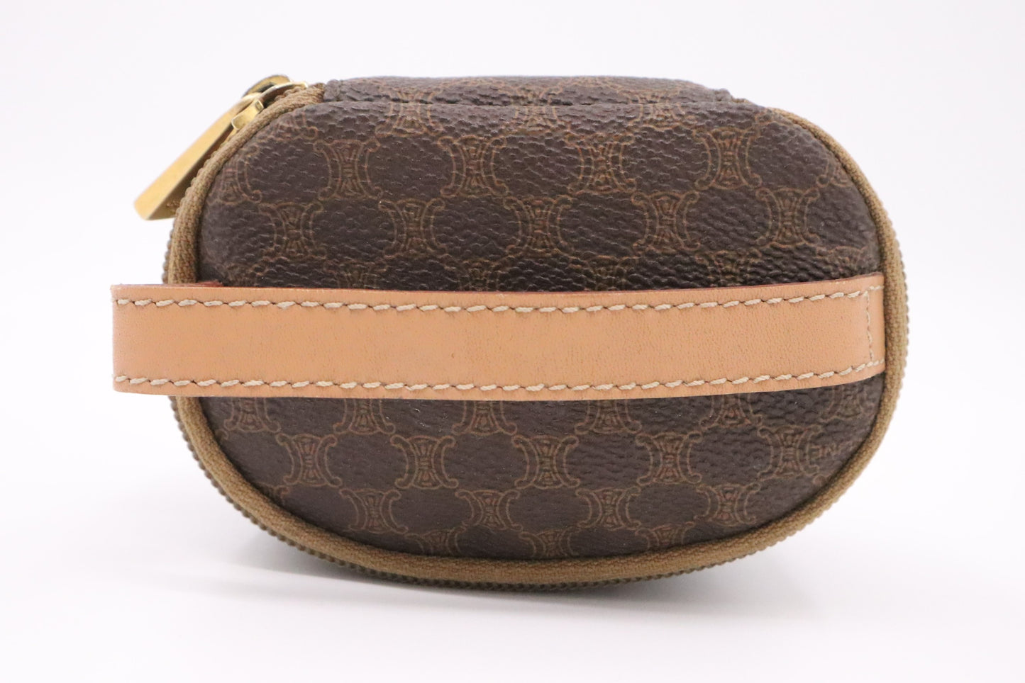 Celine Mini Vanity Case in Brown Macadam Canvas