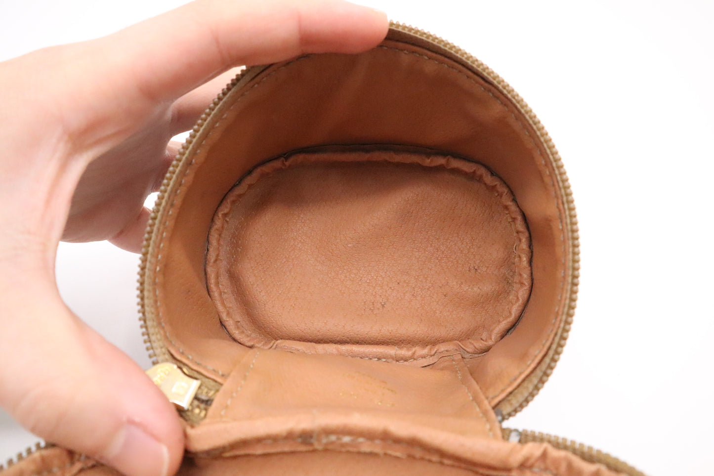Celine Mini Vanity Case in Brown Macadam Canvas