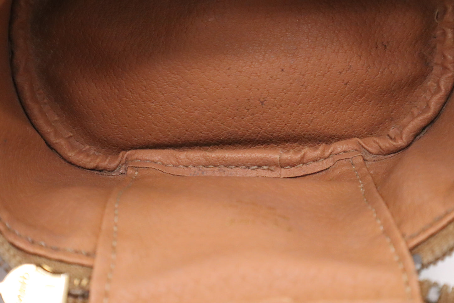 Celine Mini Vanity Case in Brown Macadam Canvas