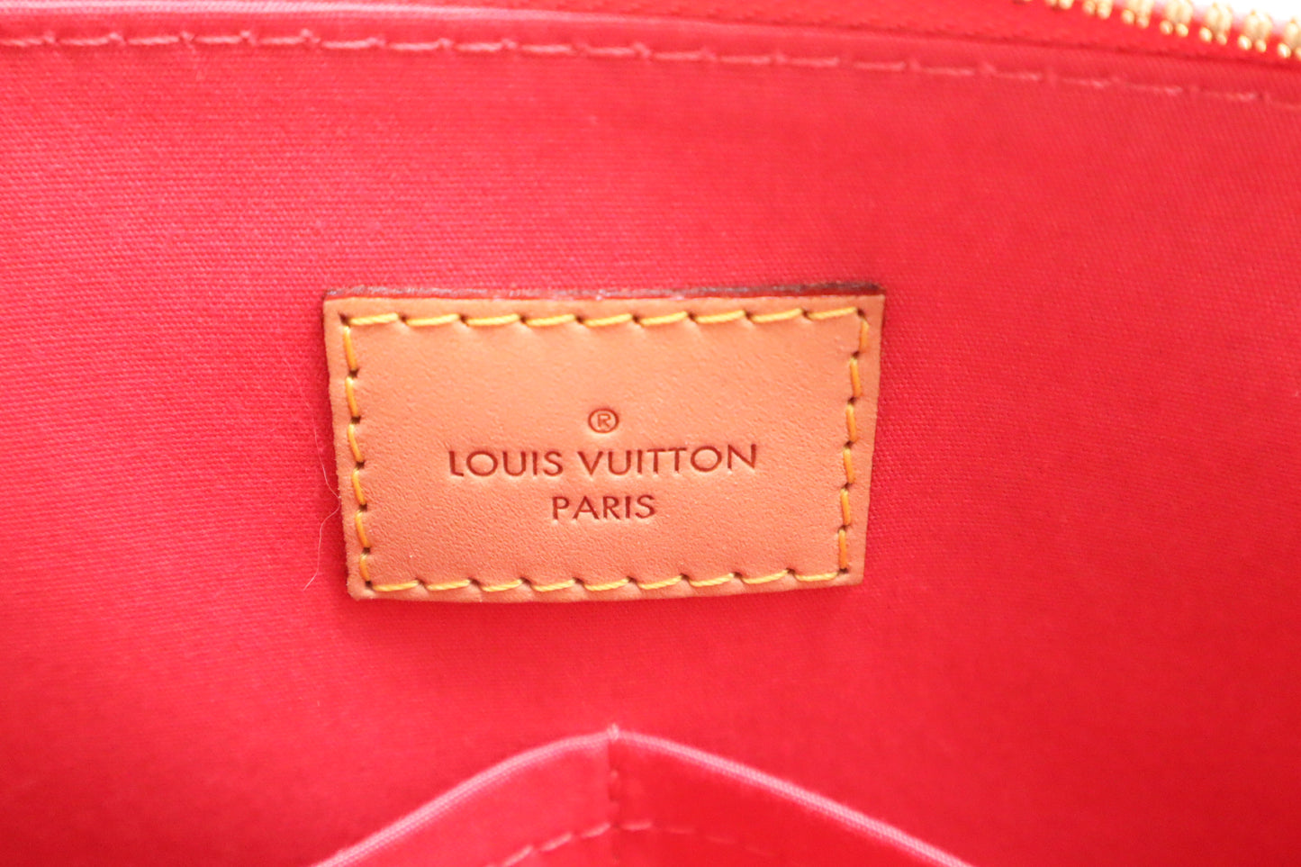 Louis Vuitton Alma PM in Rose Litchi Vernis Leather