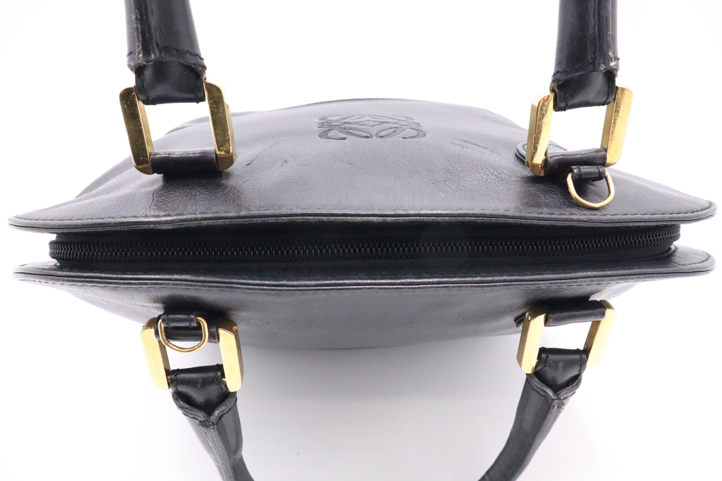 Loewe Dome Handbag in Black Leather