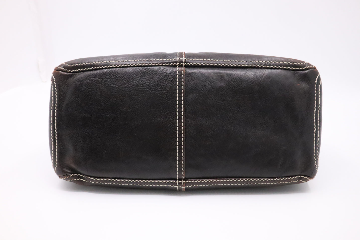 Celine Boogie Bag in Dark Brown Leather