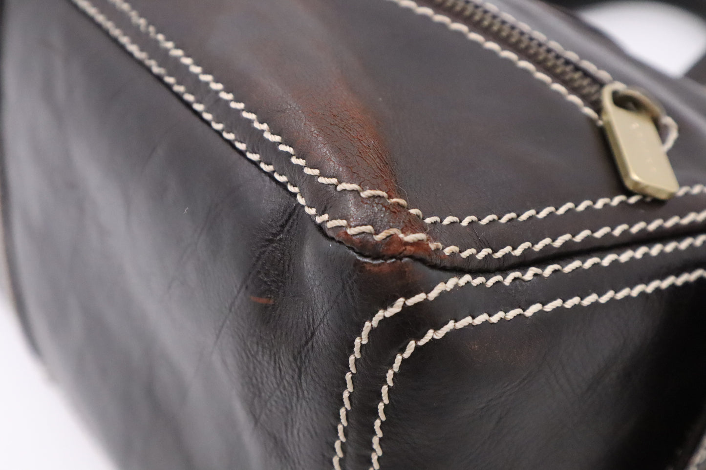 Celine Boogie Bag in Dark Brown Leather