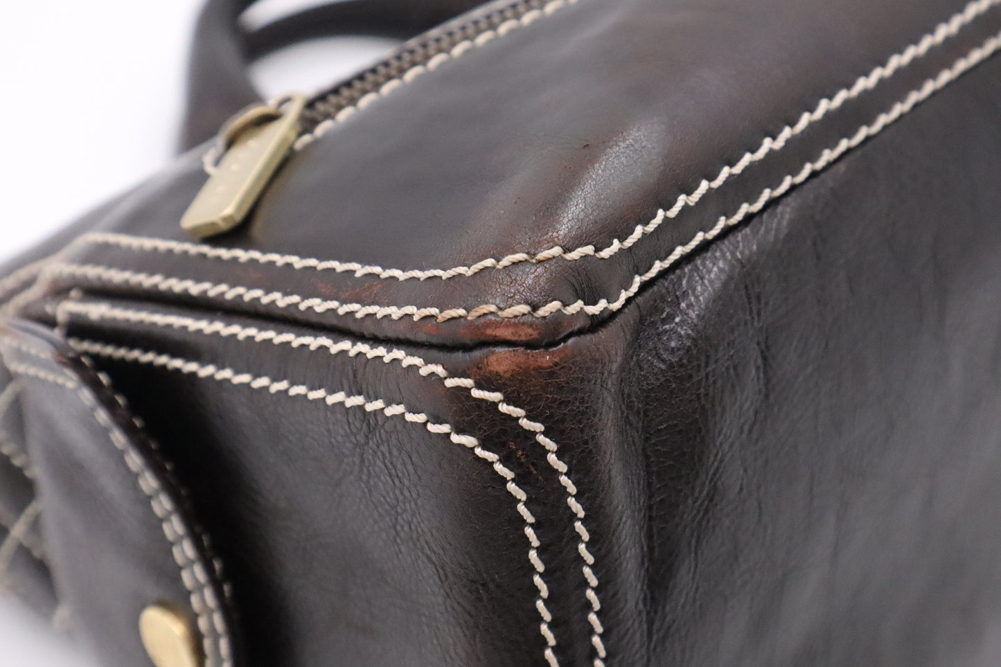 Celine Boogie Bag in Dark Brown Leather