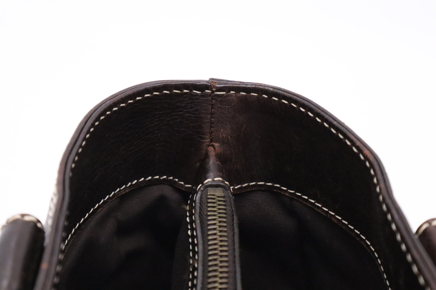 Celine Boogie Bag in Dark Brown Leather