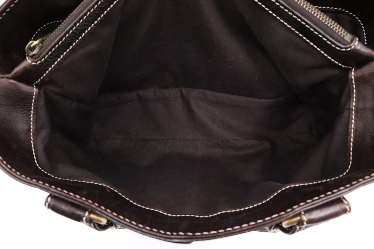 Celine Boogie Bag in Dark Brown Leather