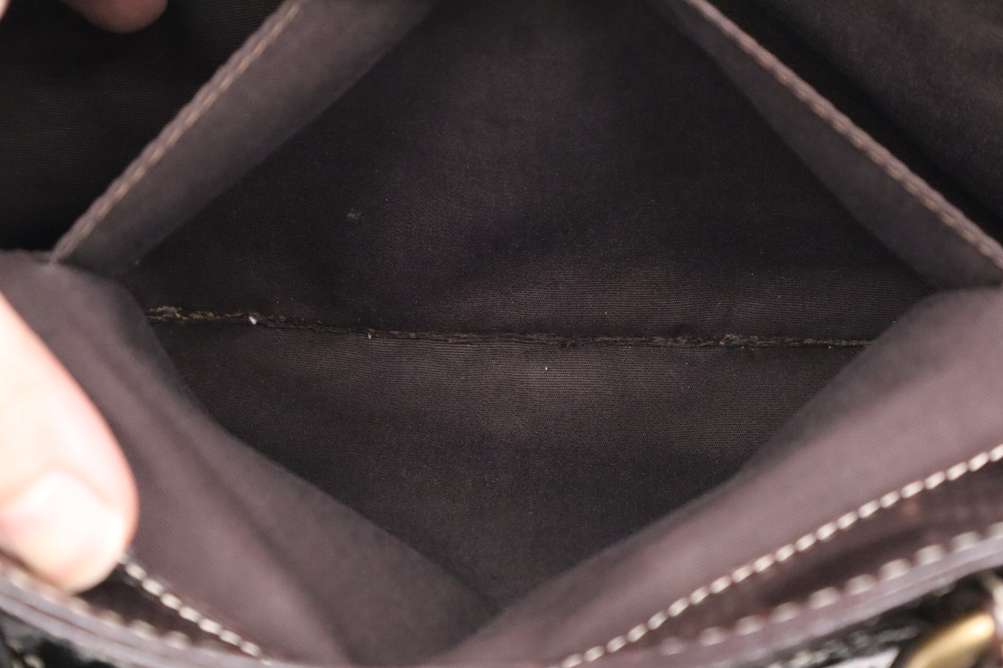 Celine Boogie Bag in Dark Brown Leather