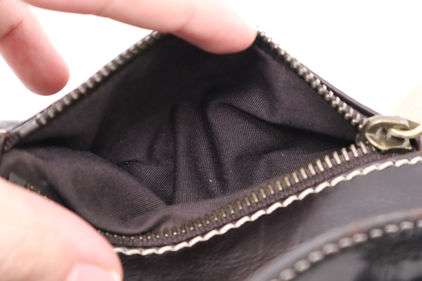 Celine Boogie Bag in Dark Brown Leather