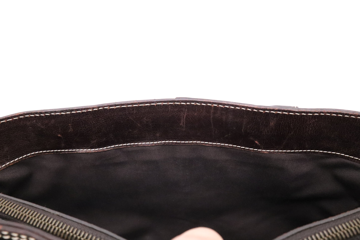 Celine Boogie Bag in Dark Brown Leather