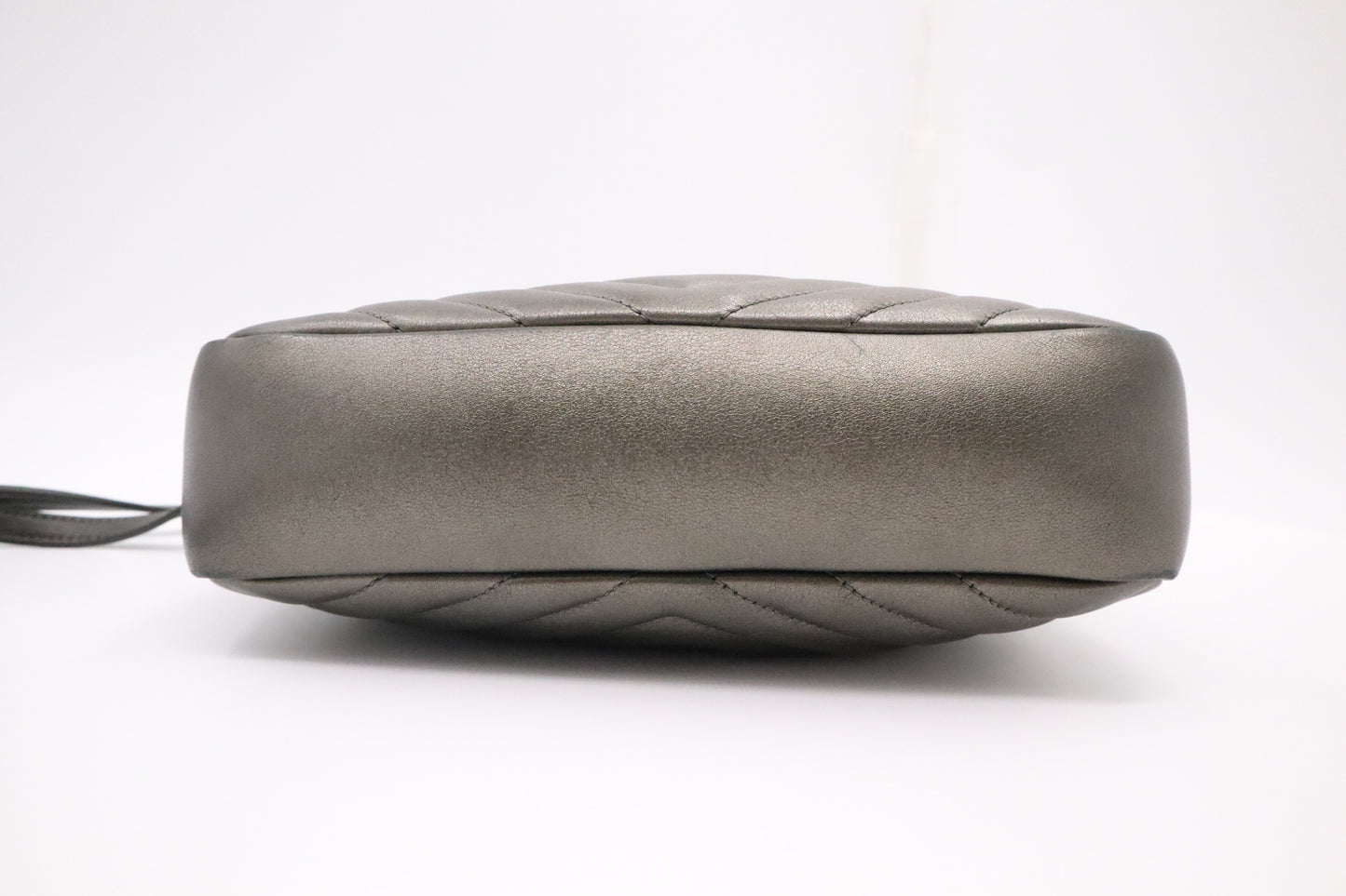 YSL Saint Laurent Lou Camera Bag in Pewter Leather