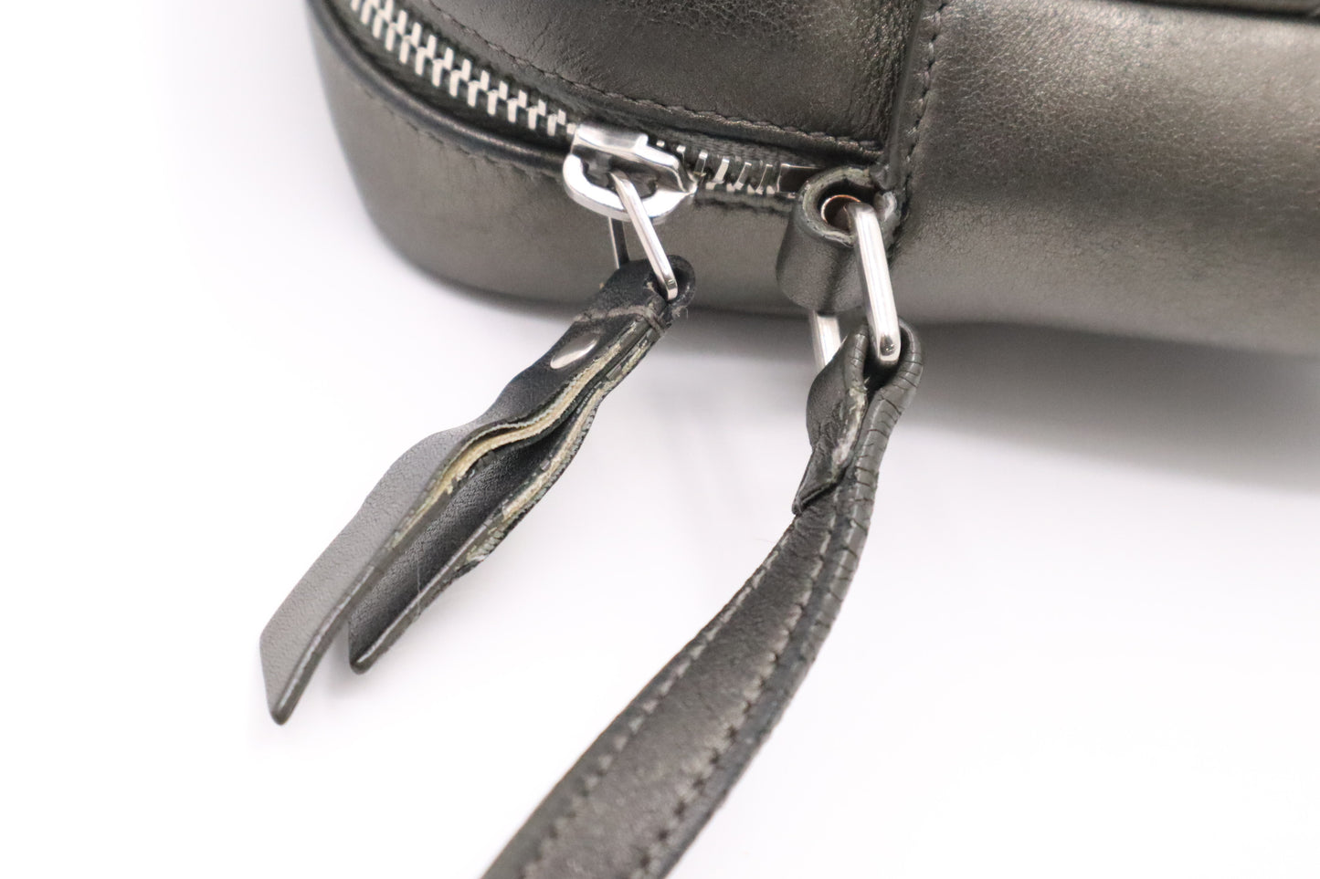 YSL Saint Laurent Lou Camera Bag in Pewter Leather