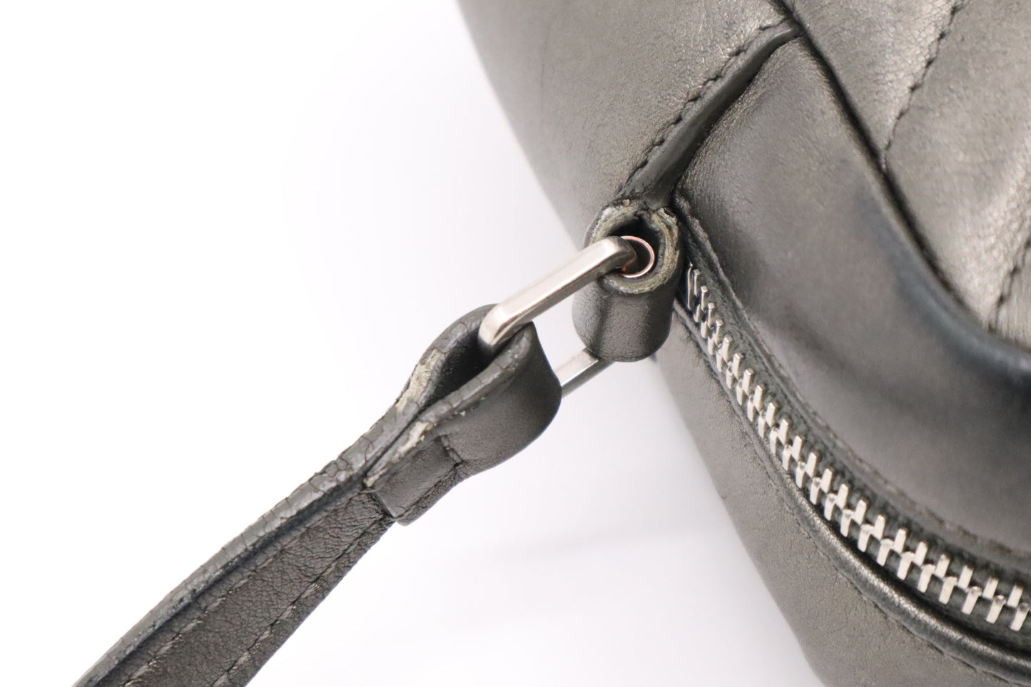 YSL Saint Laurent Lou Camera Bag in Pewter Leather