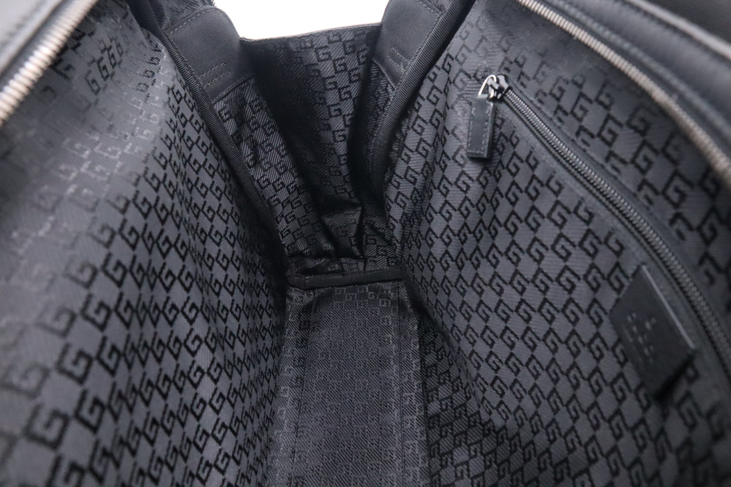Gucci Duffle Bag in Black Canvas
