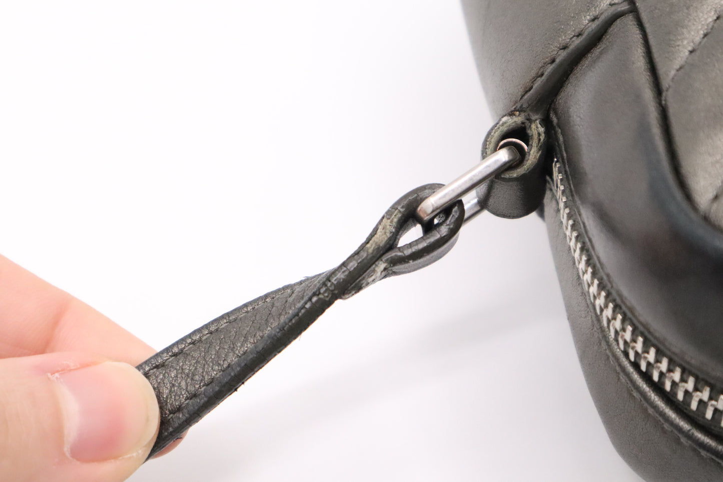 YSL Saint Laurent Lou Camera Bag in Pewter Leather