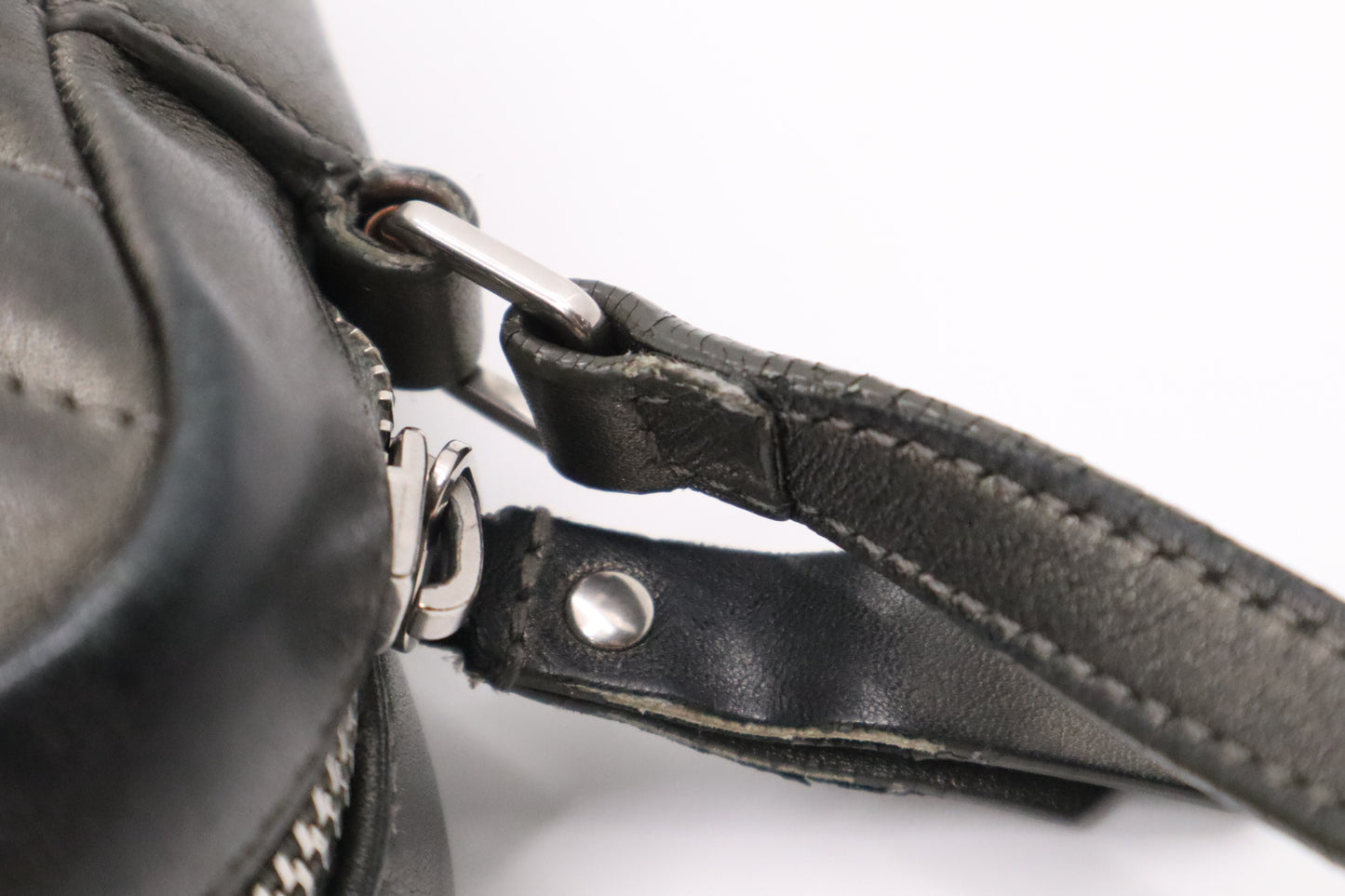 YSL Saint Laurent Lou Camera Bag in Pewter Leather