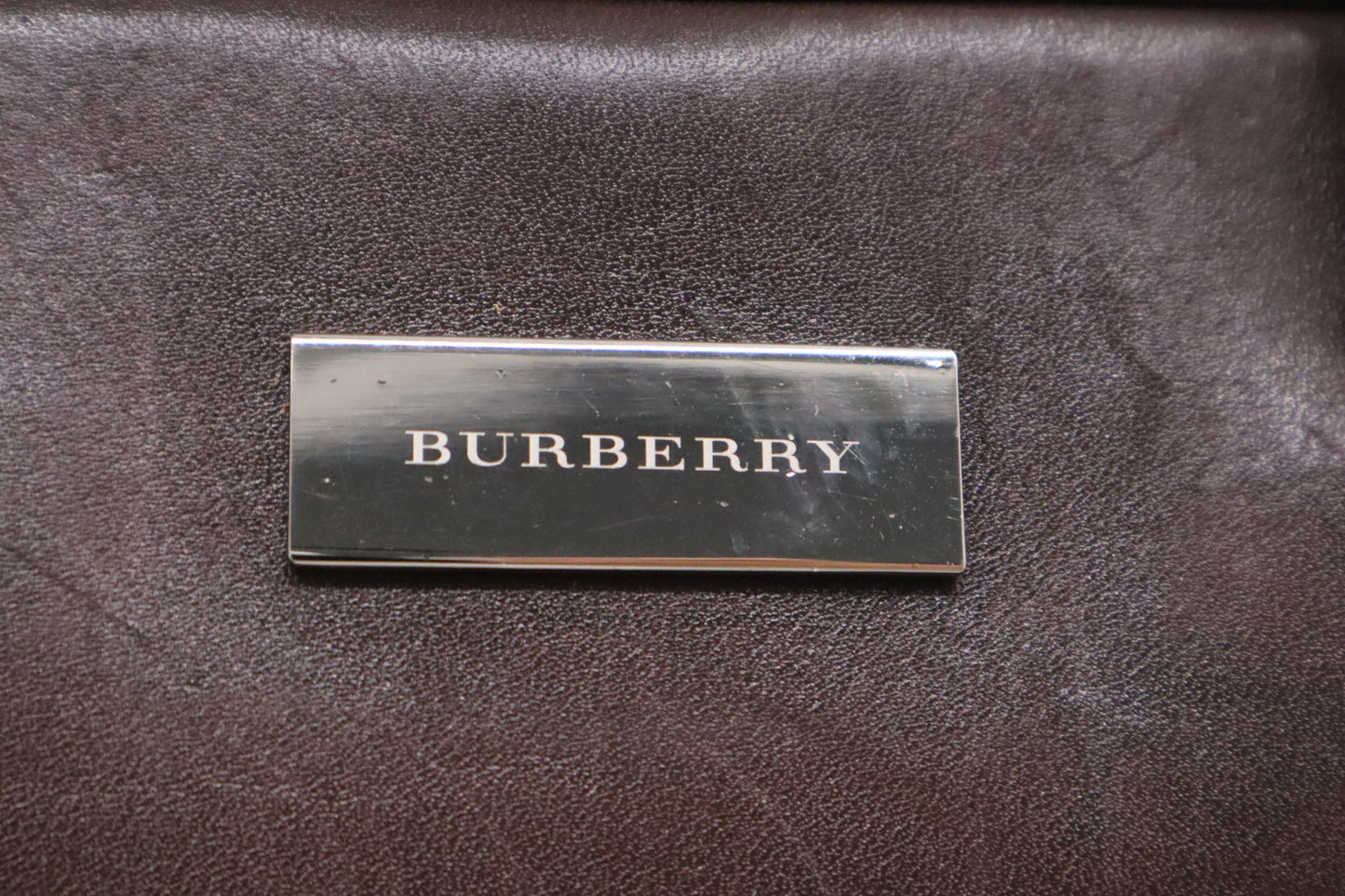 Burberry Business Bag in Beige Check Canvas