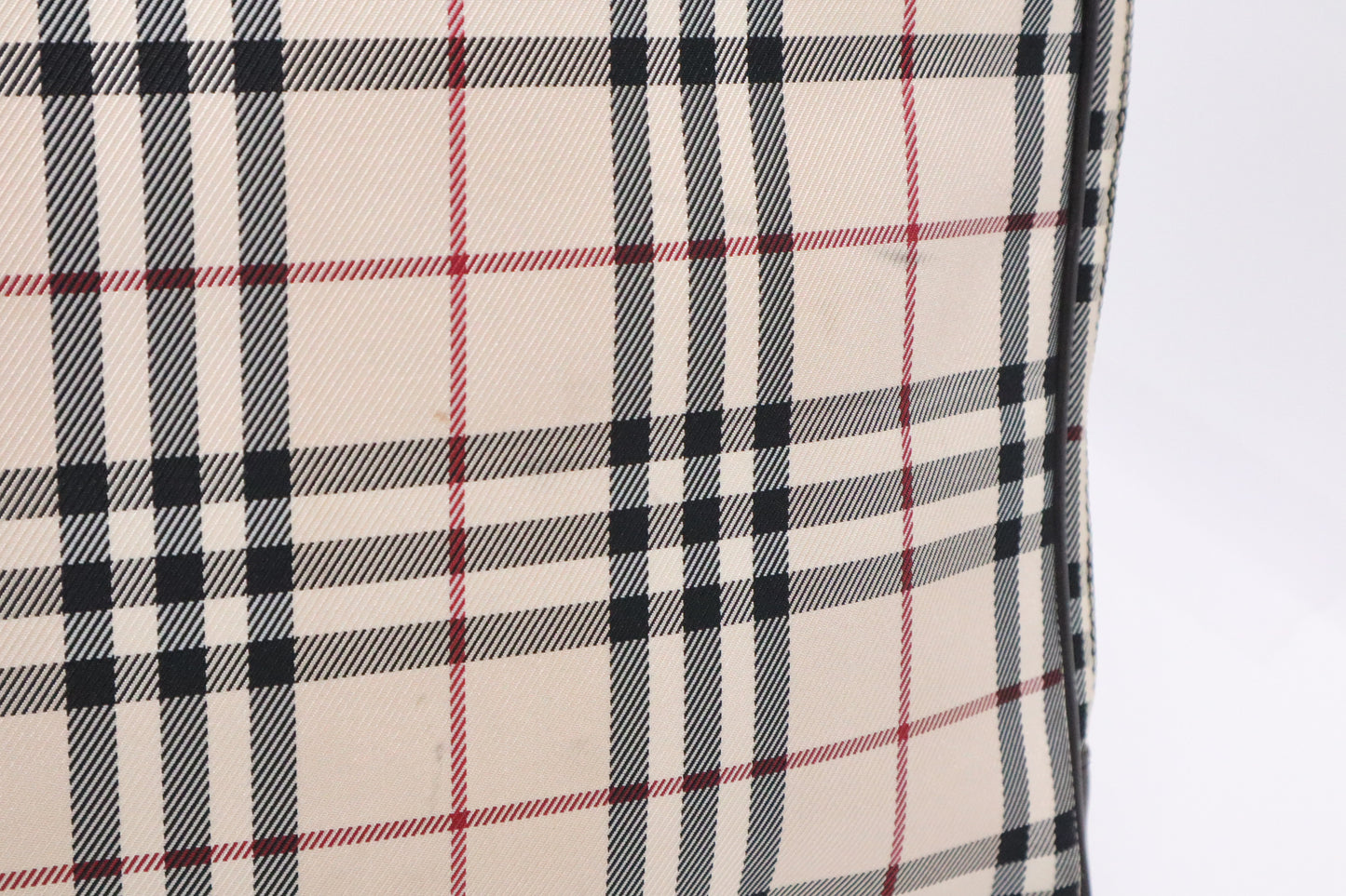 Burberry Business Bag in Beige Check Canvas