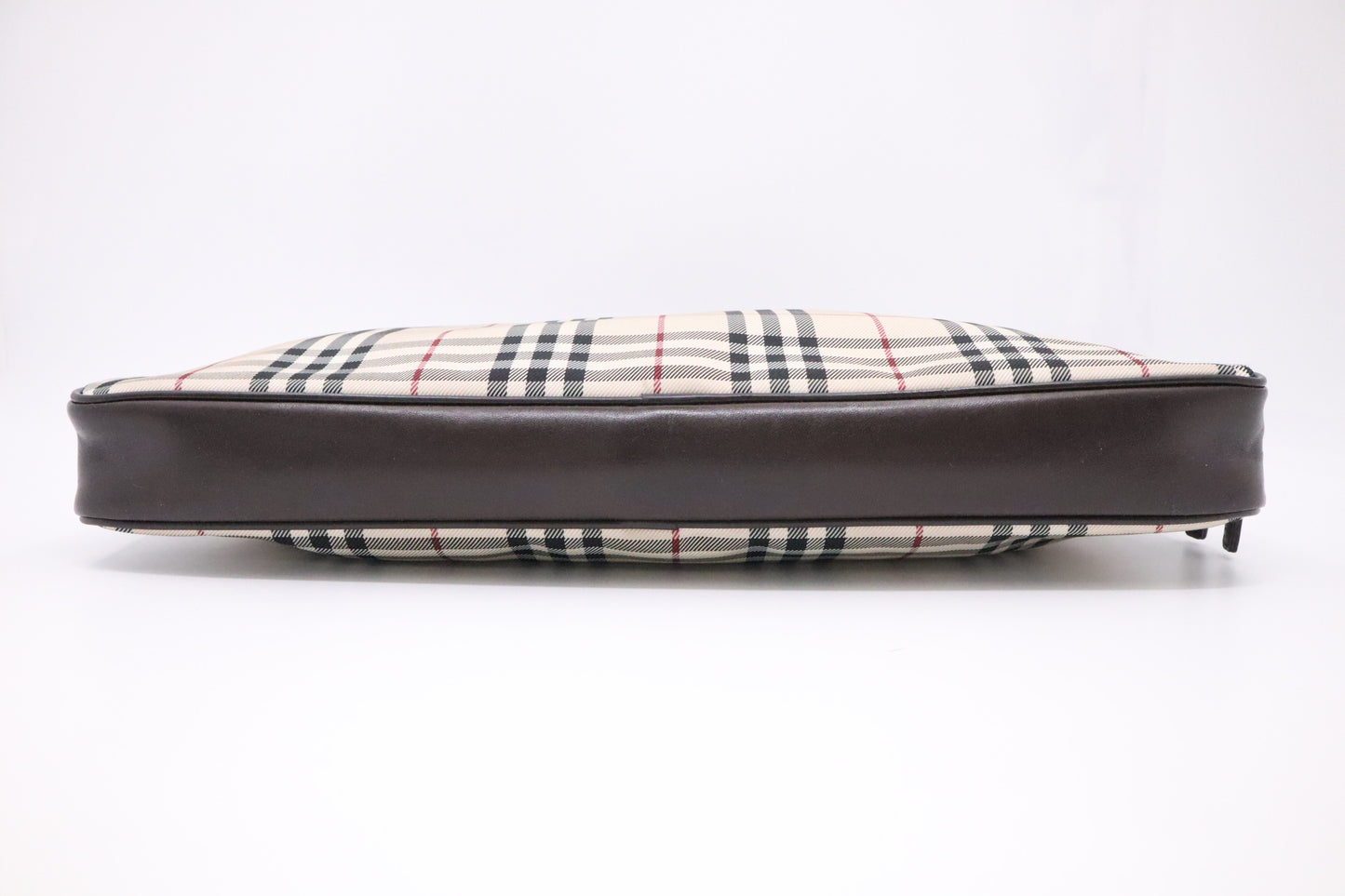 Burberry Business Bag in Beige Check Canvas