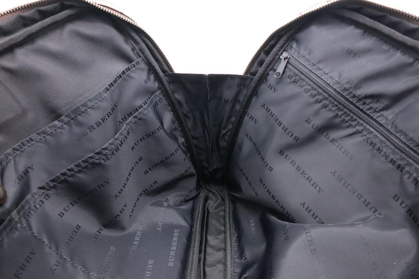 Burberry Business Bag in Beige Check Canvas