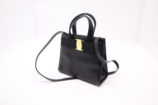 Ferragamo Handbag in Black Leather