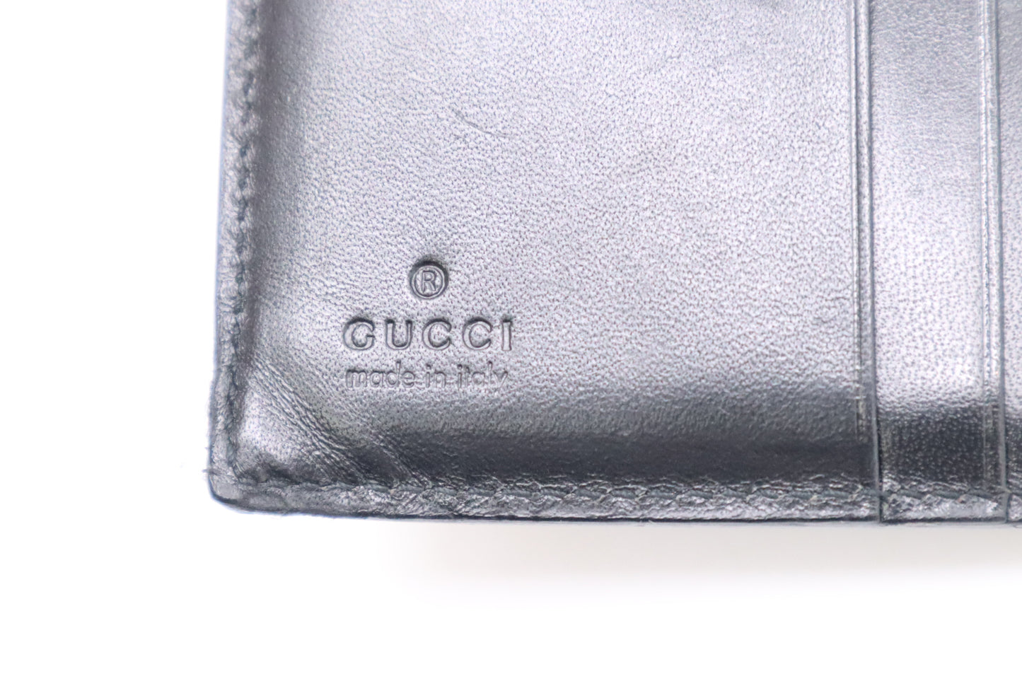 Gucci Compact Wallet in Black Leather