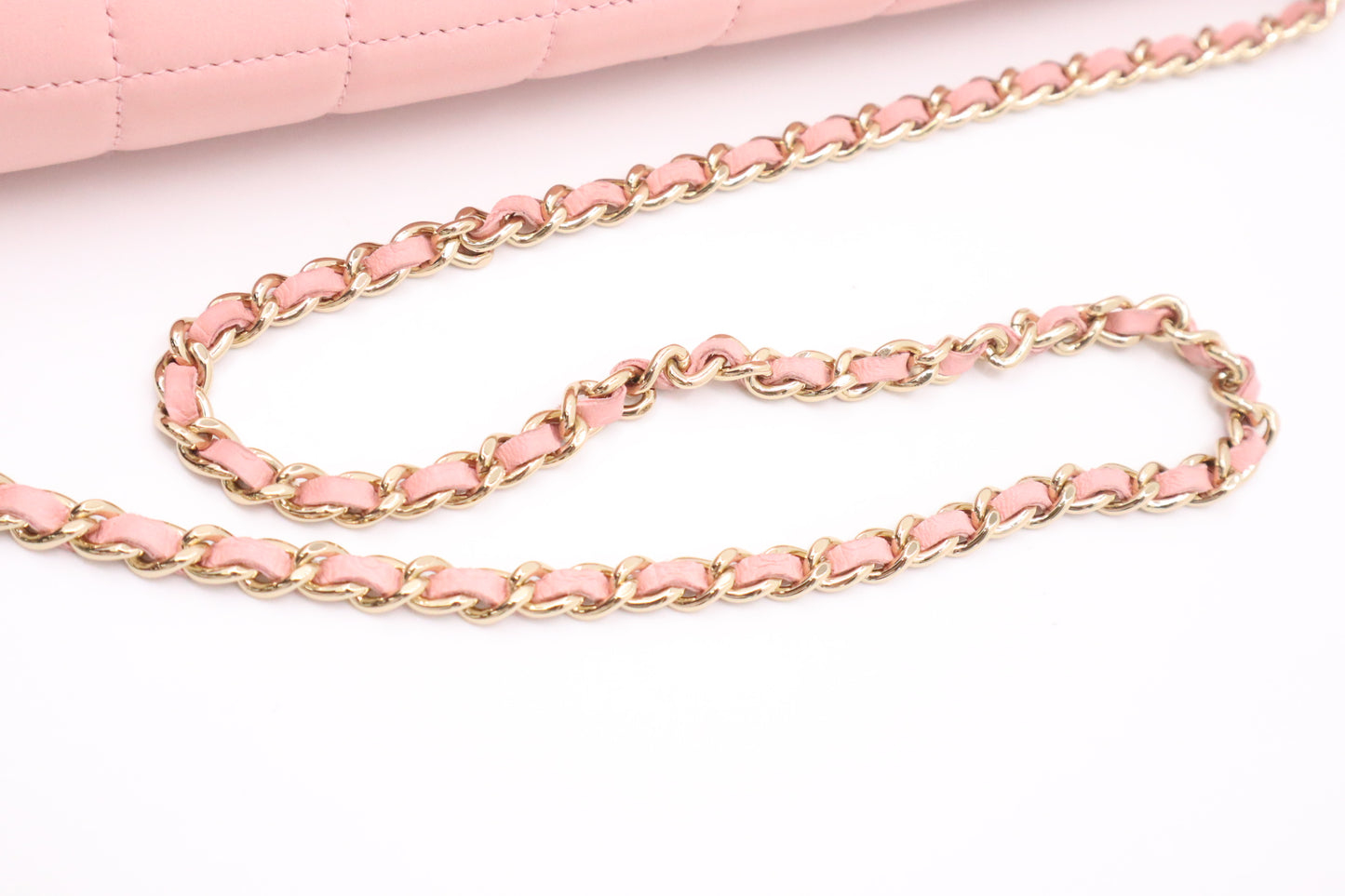 Chanel East West Shoulder Bag in Pink Leather