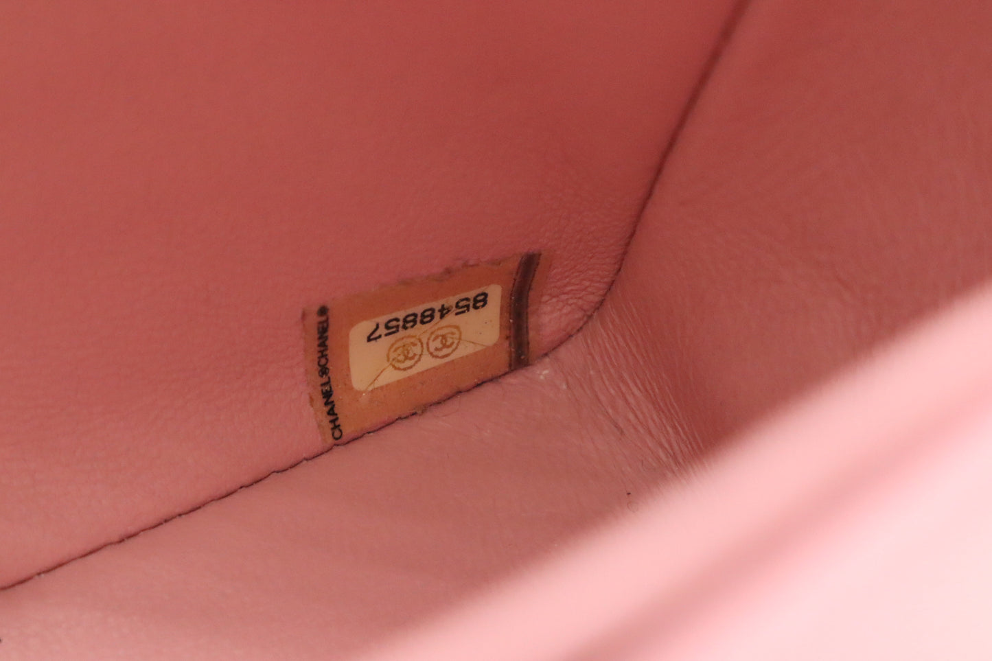 Chanel East West Shoulder Bag in Pink Leather