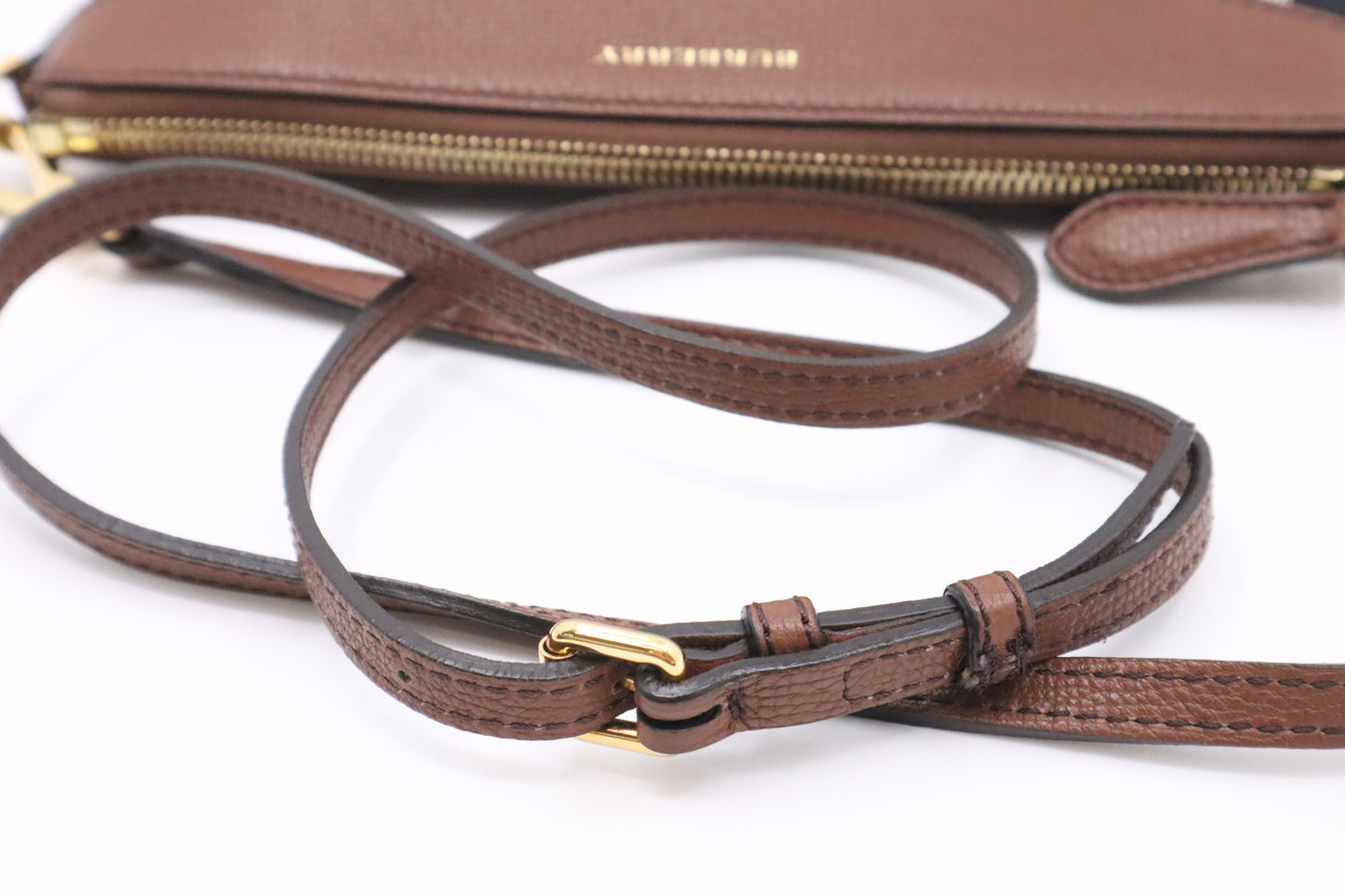 Burberry Crossbody in Brown Check Canvas