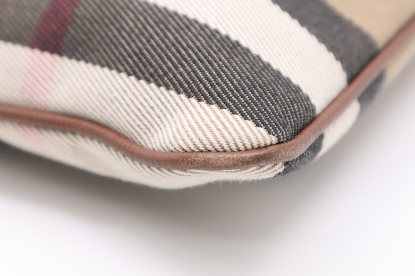 Burberry Crossbody in Brown Check Canvas