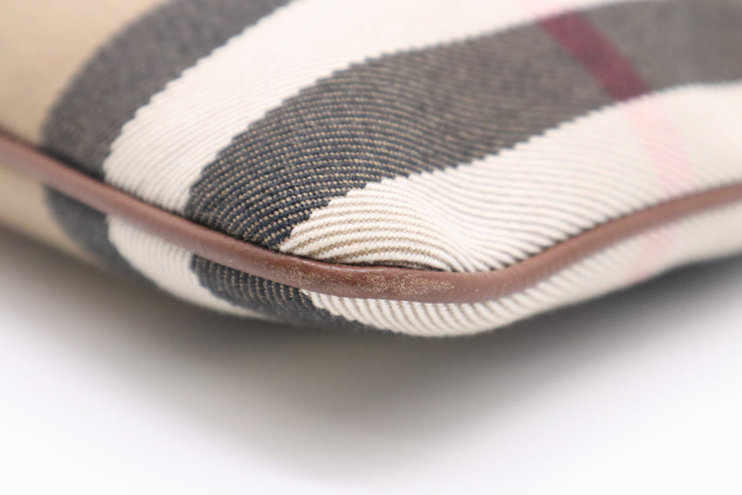 Burberry Crossbody in Brown Check Canvas