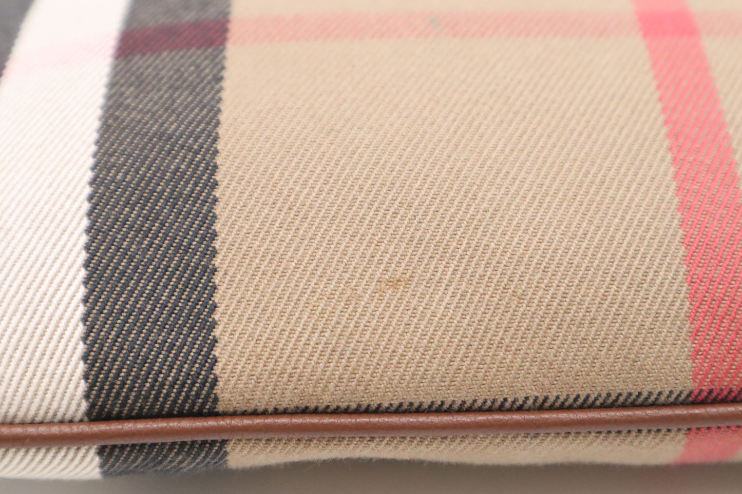Burberry Crossbody in Brown Check Canvas