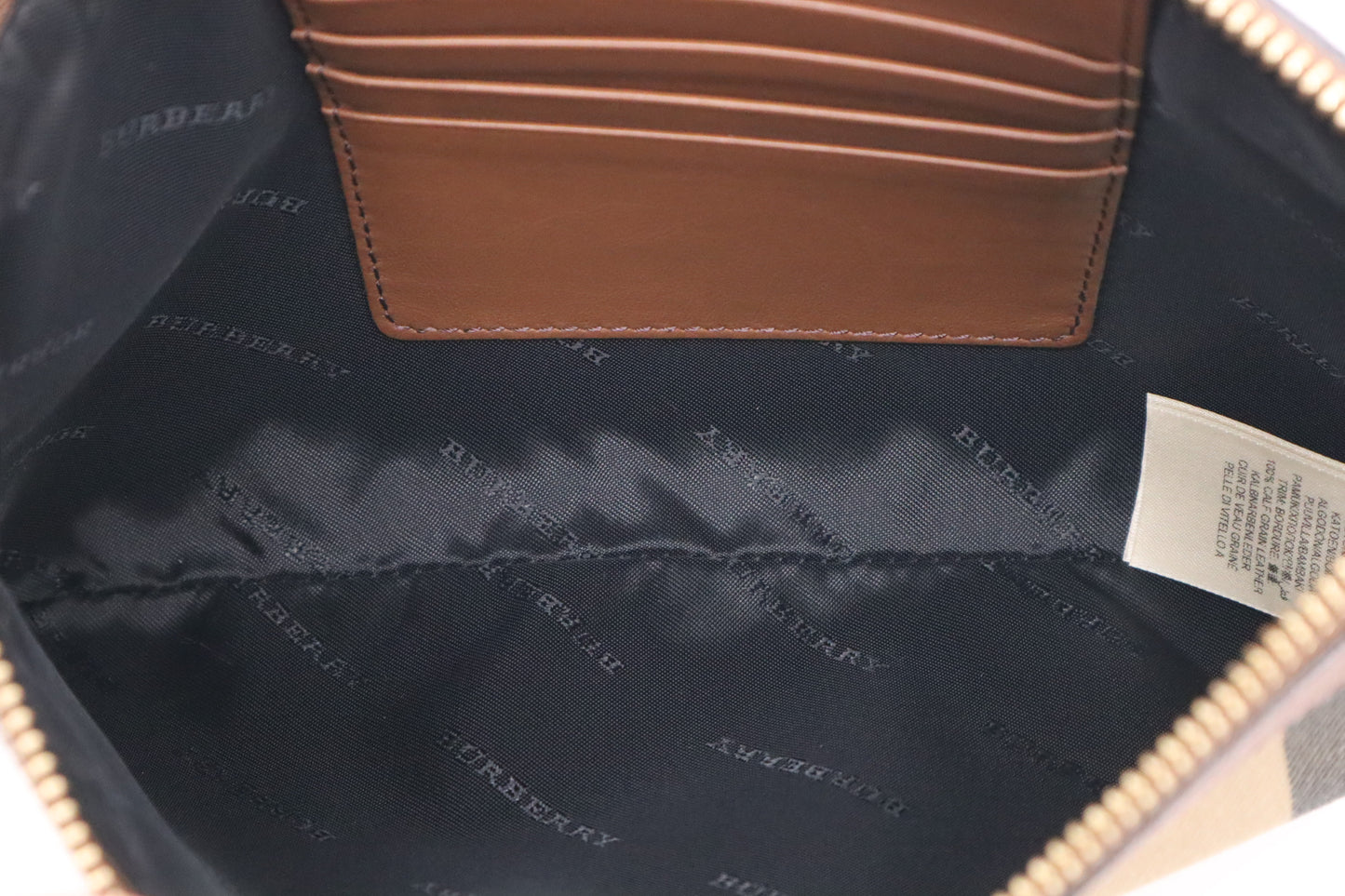 Burberry Crossbody in Brown Check Canvas