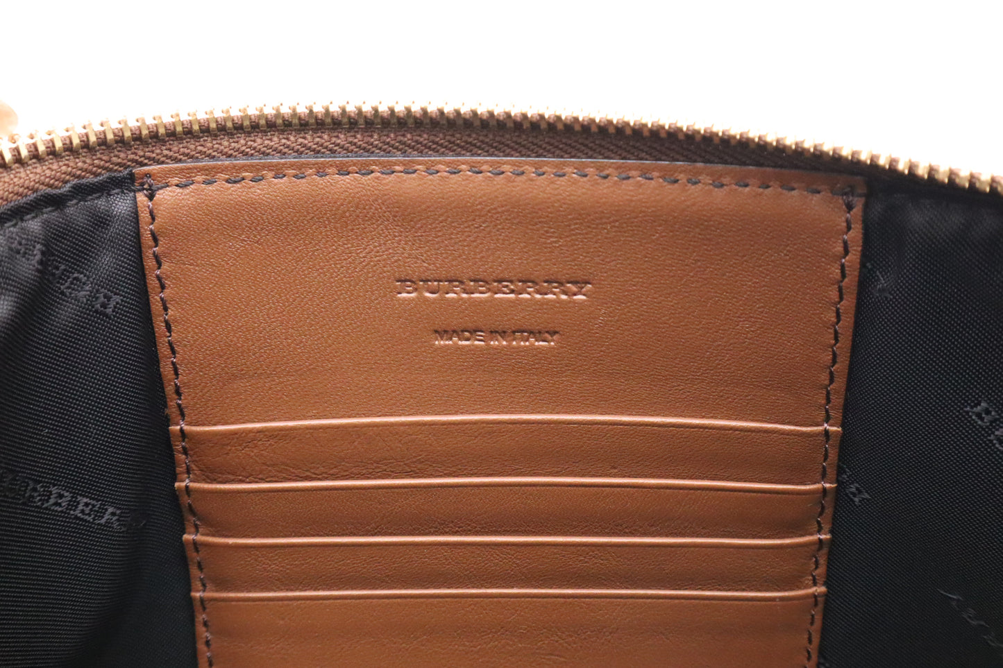 Burberry Crossbody in Brown Check Canvas